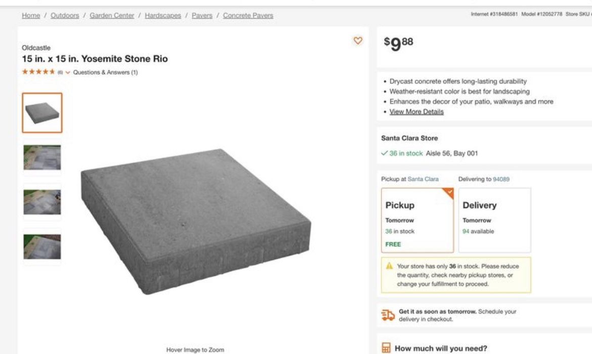 Yosemite Stone Rio Paver