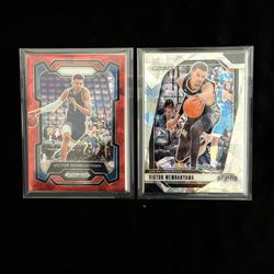 Victor Wembanyama Prizm Cracked Ice Lot (2)
