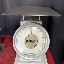 Pelouze 100 LB Scale Commercial Restaurant Platform Portion Works Great 