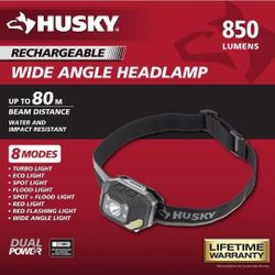 Husky Rechargeable headlamp
