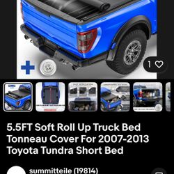 2007-13 Toyota Tundra 5.5ft Bed Tonneau Cover