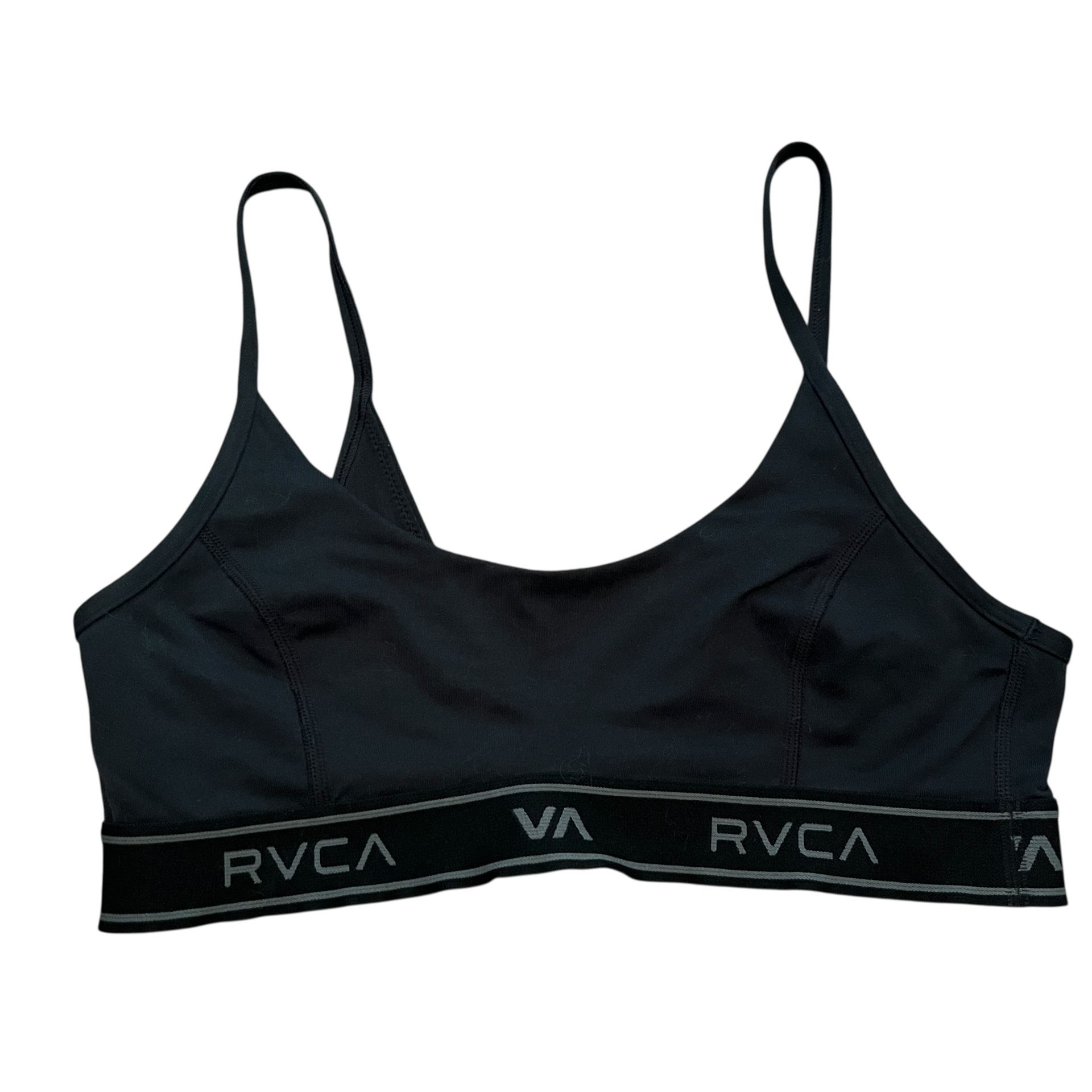 RVCA Women’s Sports Bra, Black, Size Medium