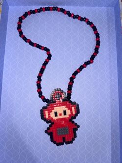 Teletubbies PERLER Kandi necklace festivals raves