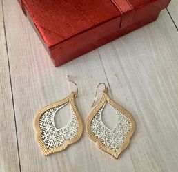 Gold & Silver Filigree Earrings