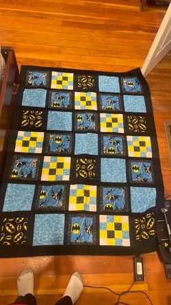 Handmade Batman Patchwork Quilt