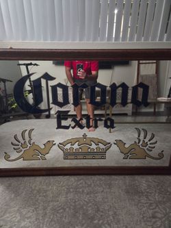 Corona Extra Bar Beer Glass Mirror