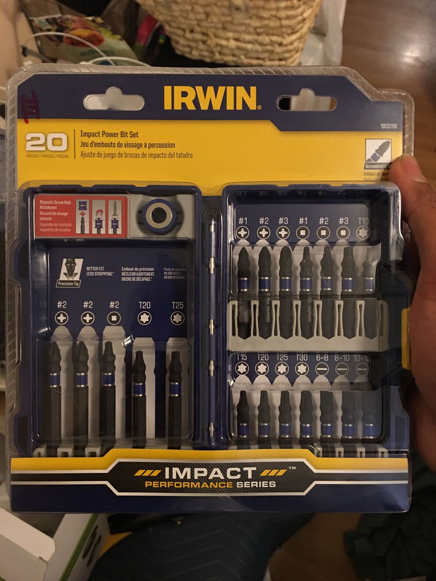 IRWIN Tools IMPACT Performance Series Fastener Power Bits, 20-Piece Set
