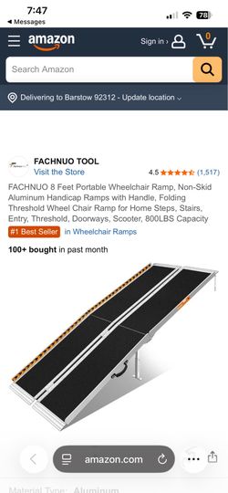 Fachnuo wheelchair ramp