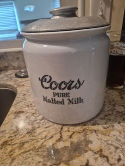 Antique cores pure melted milk container