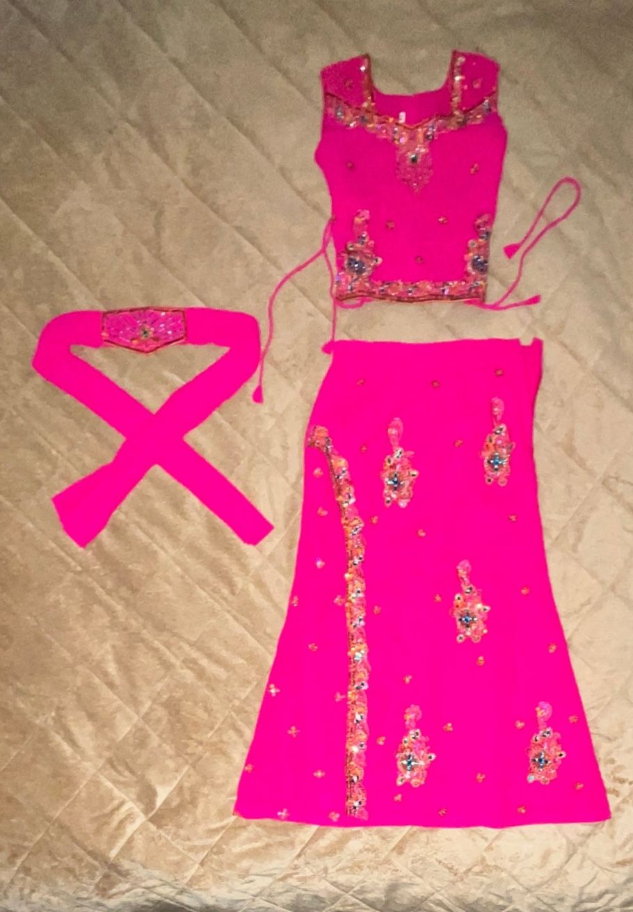 Girls Indian 2 Piece Lenga Choli Dress