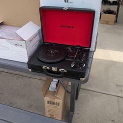 Cordless Portable Turntable with Bluetooth 