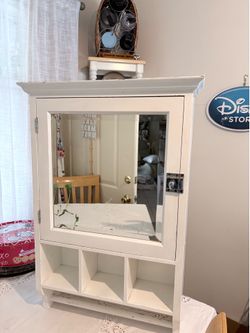 Medicine white cabinet.