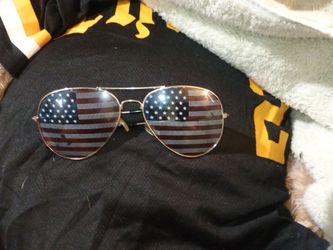 American Flag Aviator Sunglasses