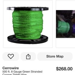 Cerrowire 500 ft. 8 Gauge Green Stranded Copper THHN Wire