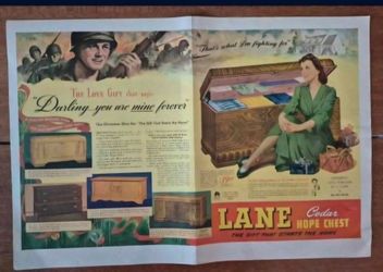 Six Lane chest Advertising from panorama city 
1940s . From Life Magazine ( $5 each )