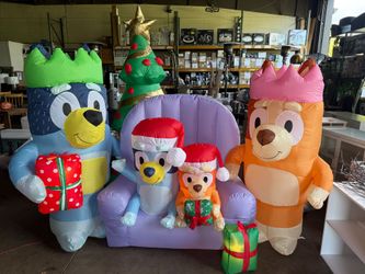 Bluey Family Christmas Inflatable Decoration Set