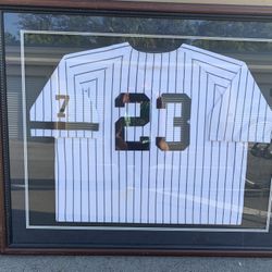 New York Yankees Authentic Jersey Professionally Framed ! 