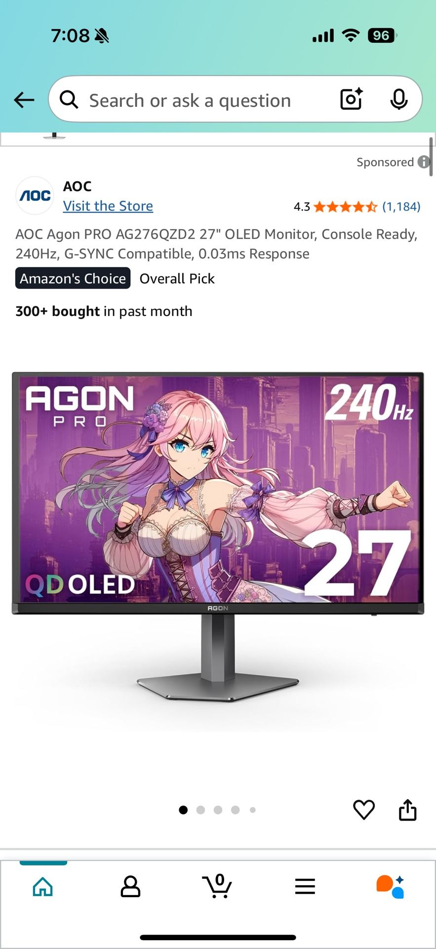 AGON Pro 27” Gaming Monitor