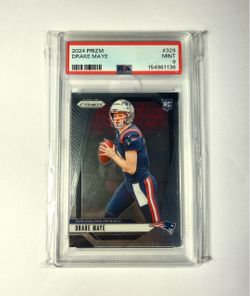 Drake Maye 2024 Panini Prizm Rookie RC PSA 9