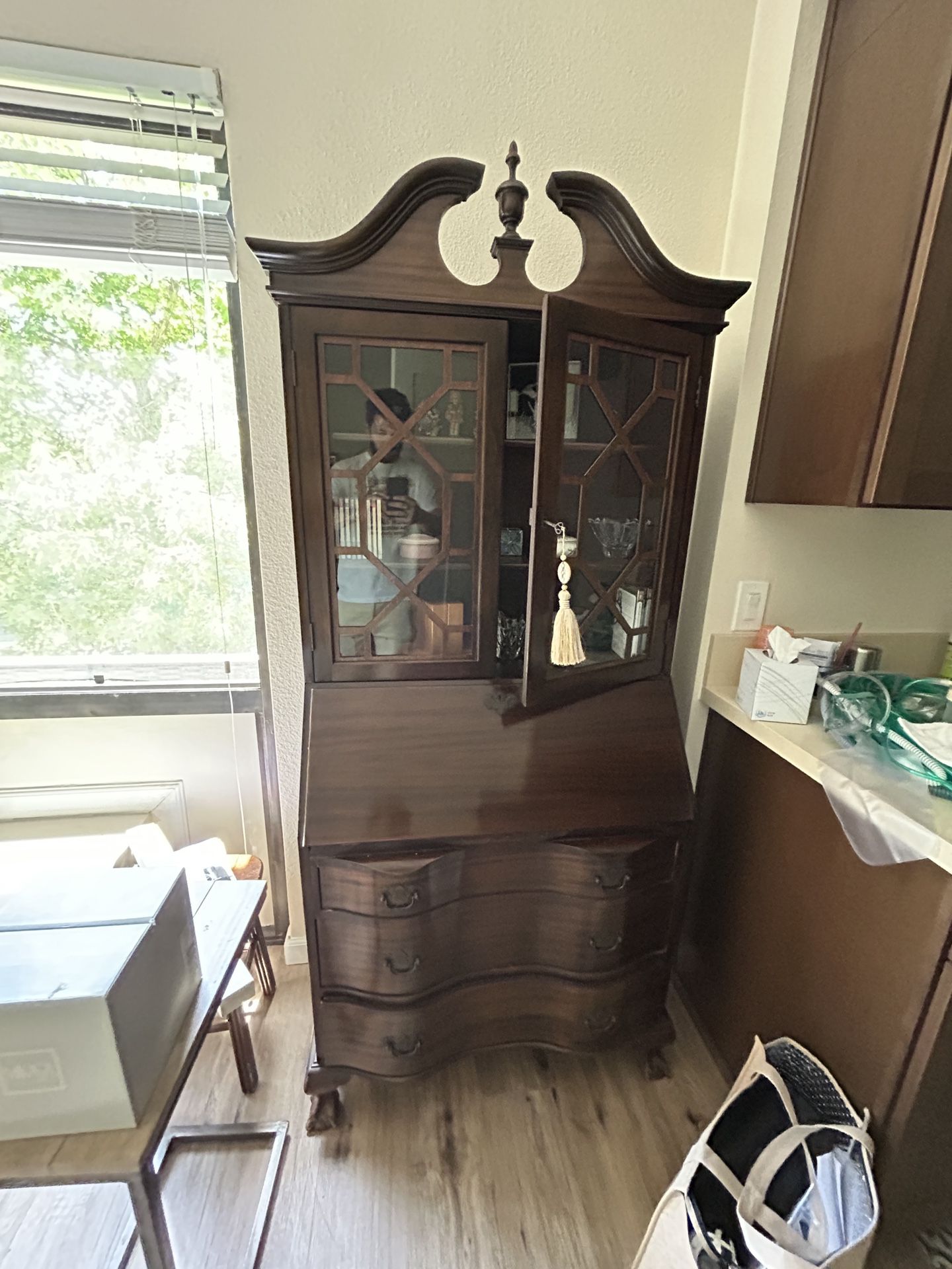 Antique Cadenza Cabinet Victorian Style With Key 