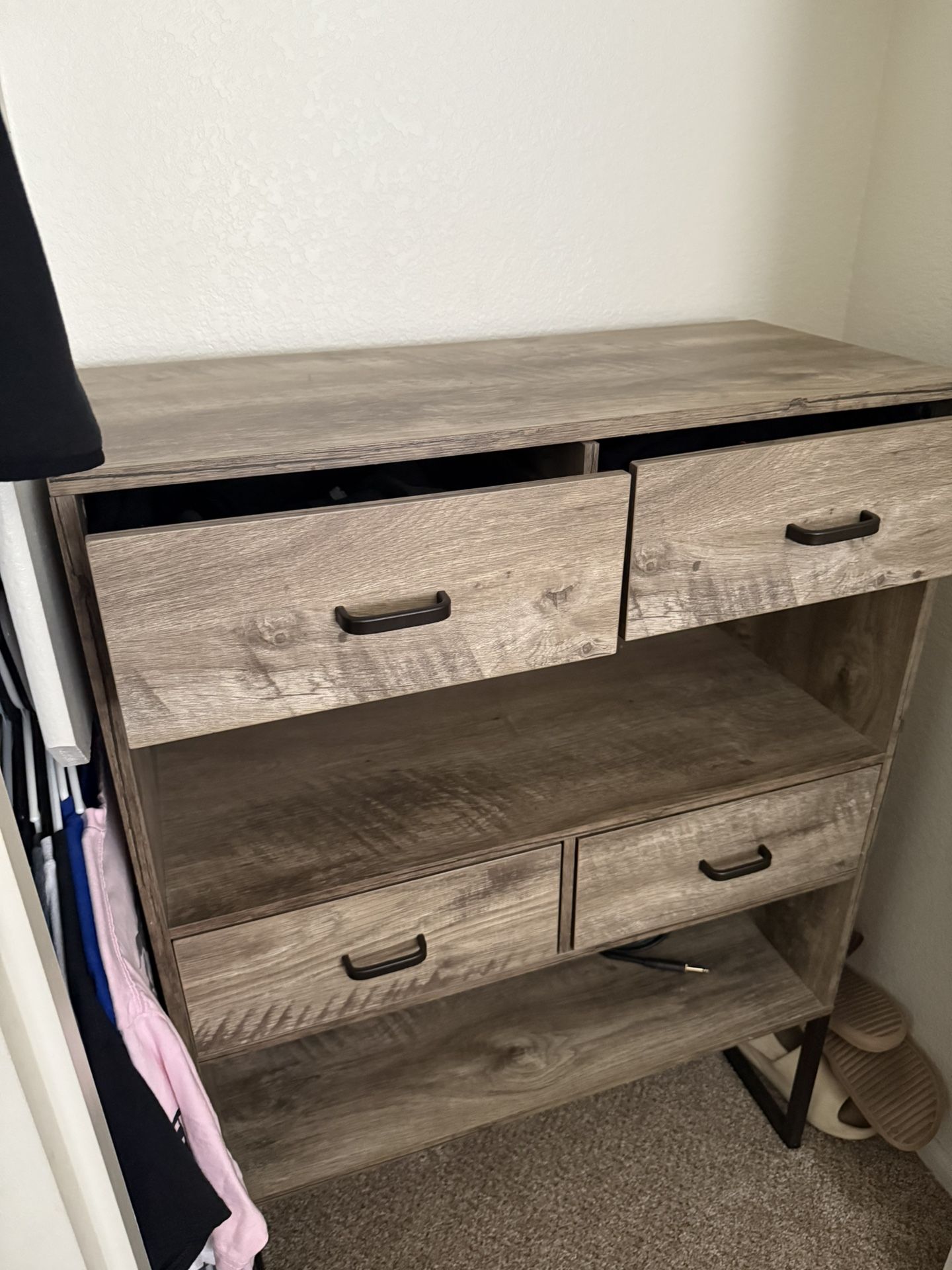 Storage Shelf With Drawers/ Bookcase