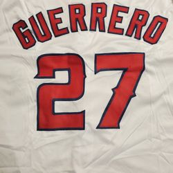 Custom Vladimir Guerrero Sr White Anaheim Angels Jersey XL 