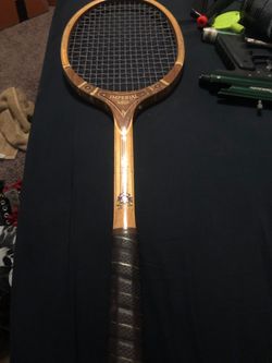 Old school tennis racquet