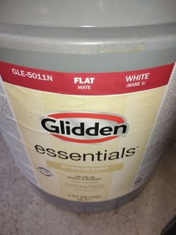 5gallon Glidden flat white mate