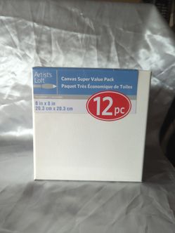 Artist's Loft 8x8 Canvas Super Value Pack 12pc