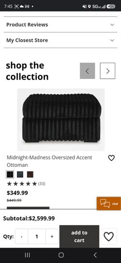 Sofa & ottoman