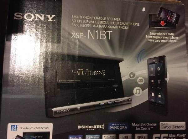 Sony XSP-N1BT Smartphone Cradle Car Audio Receiver/Head Unit Bluetooth