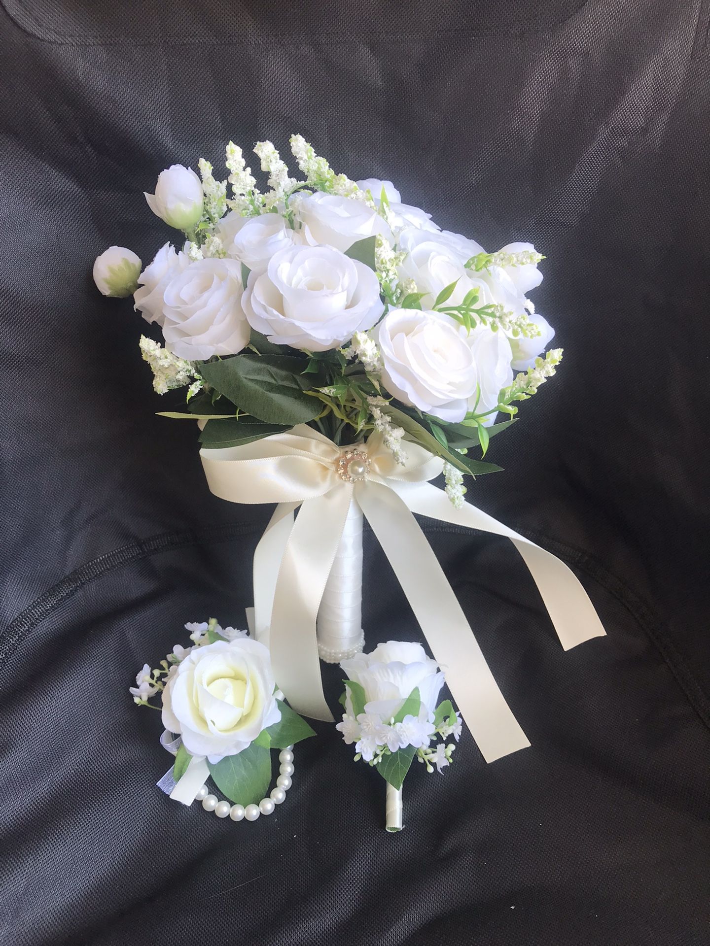 Wedding Bouquet for Bride, Bridesmaid, Artificial Flowers, Birdcage Bouquet, Bridesmaid Bouquet, Toss Bouquet for Wedding, Bridal Shower, Artificial R