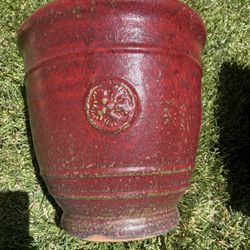 Red Ceramic Pot