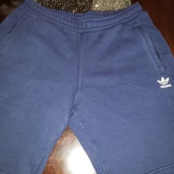 Adidas Superstar Fleece Shorts size Large Navy 