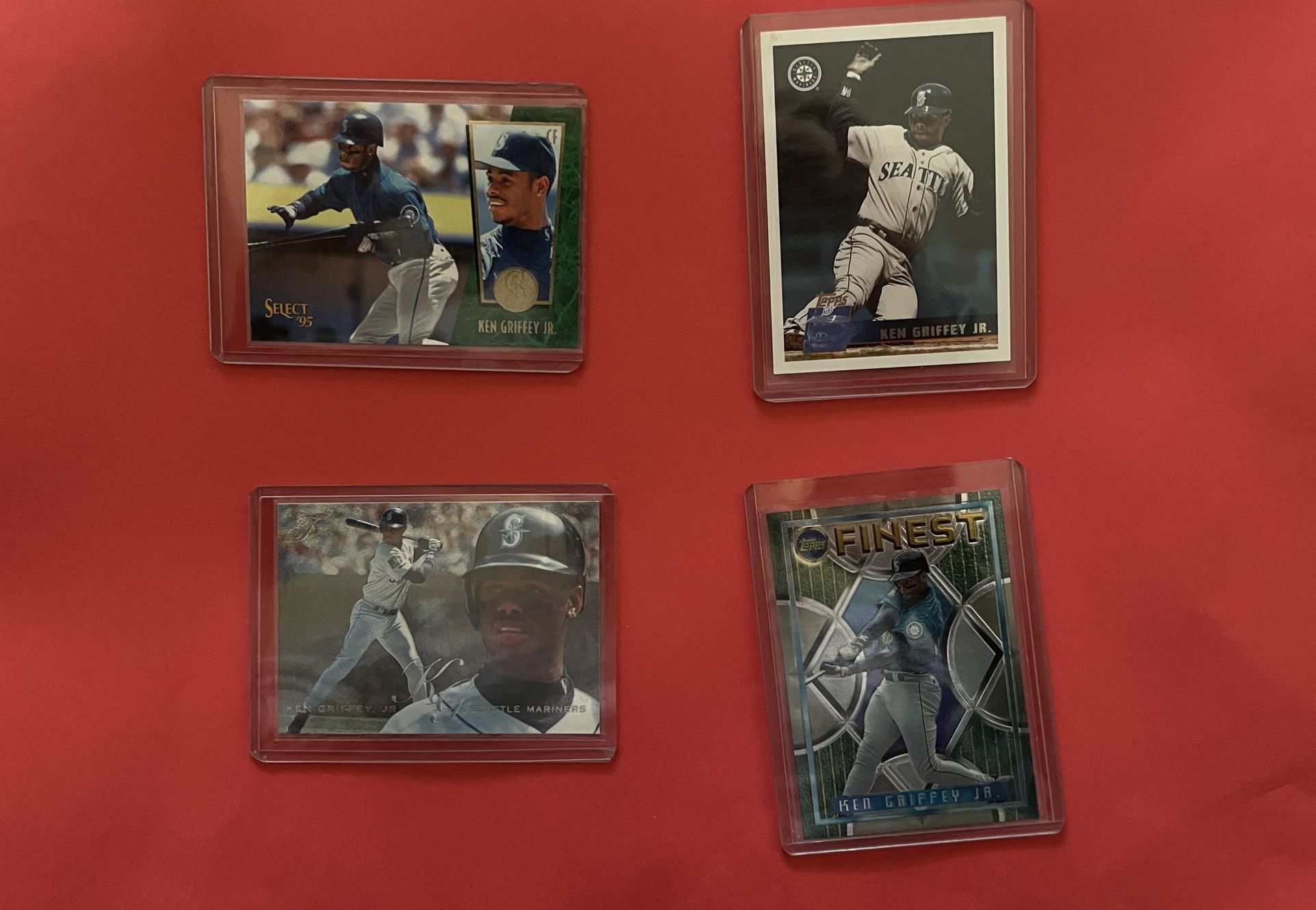 95 -96 Lot Of 4 Ken Griffey, Junior Cards