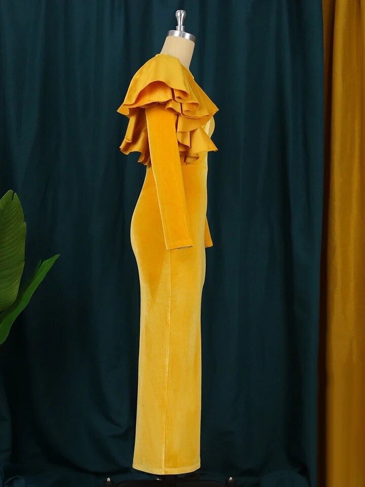 Yellow Elegant Dress 