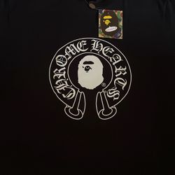 Bape X Chrome Heart Tee Shirt