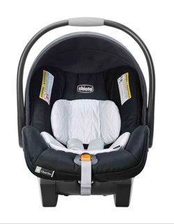 Chicco KeyFit 30 Clear Tex Infant Car Seat - Pewter: Latch Compatible, Machine Washable, Rear Facing with Base & Insert