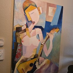 3 Picasso Style Paintings - by Zhenya Of Red Elvises