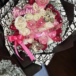 Valentines Gift Last Minute Flower Bouquet 