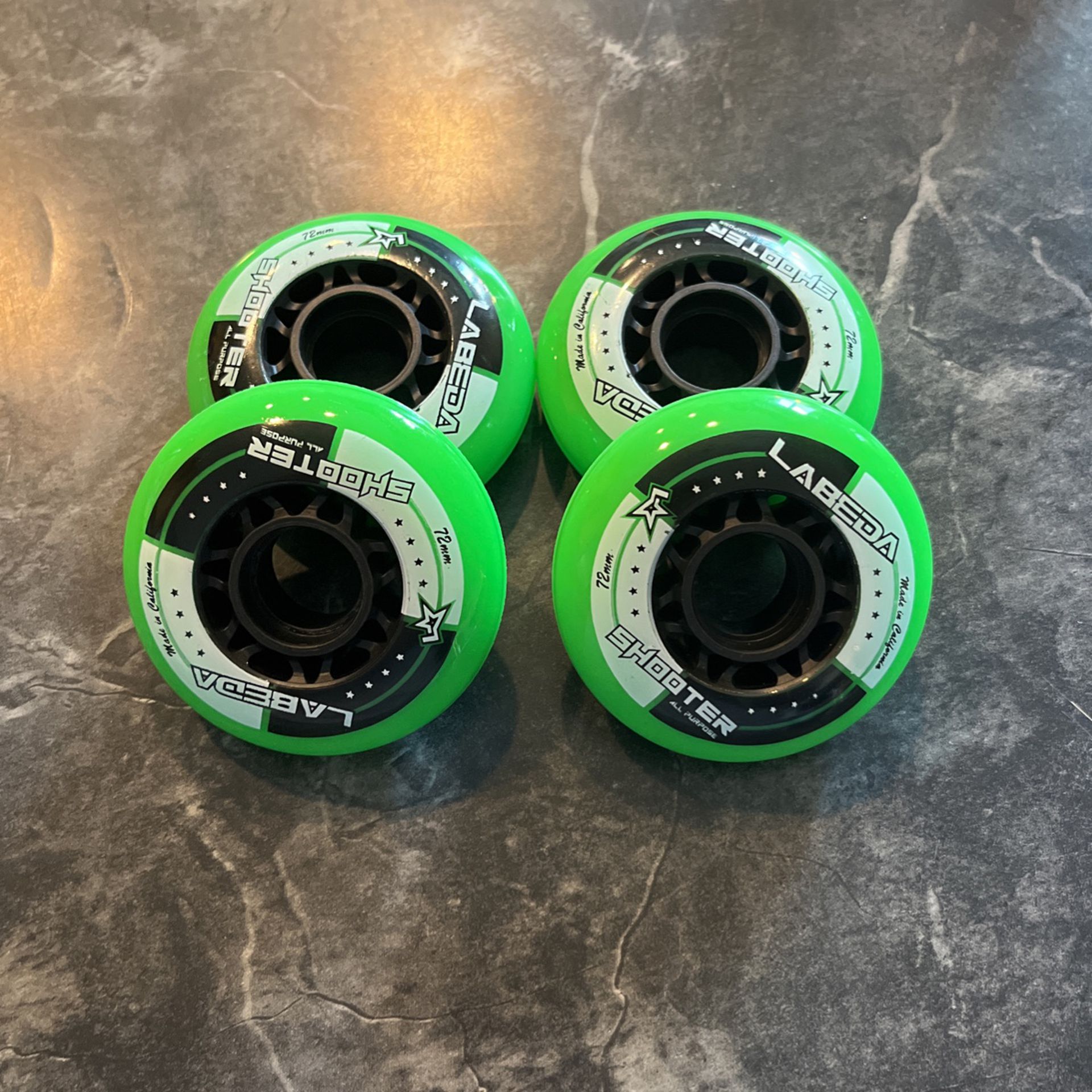 Labeda roller hockey wheels. 72mm