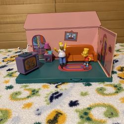 ic The Simpsons Family Living Room Playset with