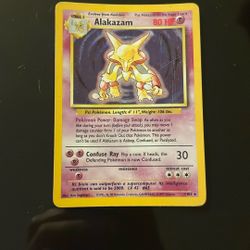 Alakazam Stage 2 Pokémon Card