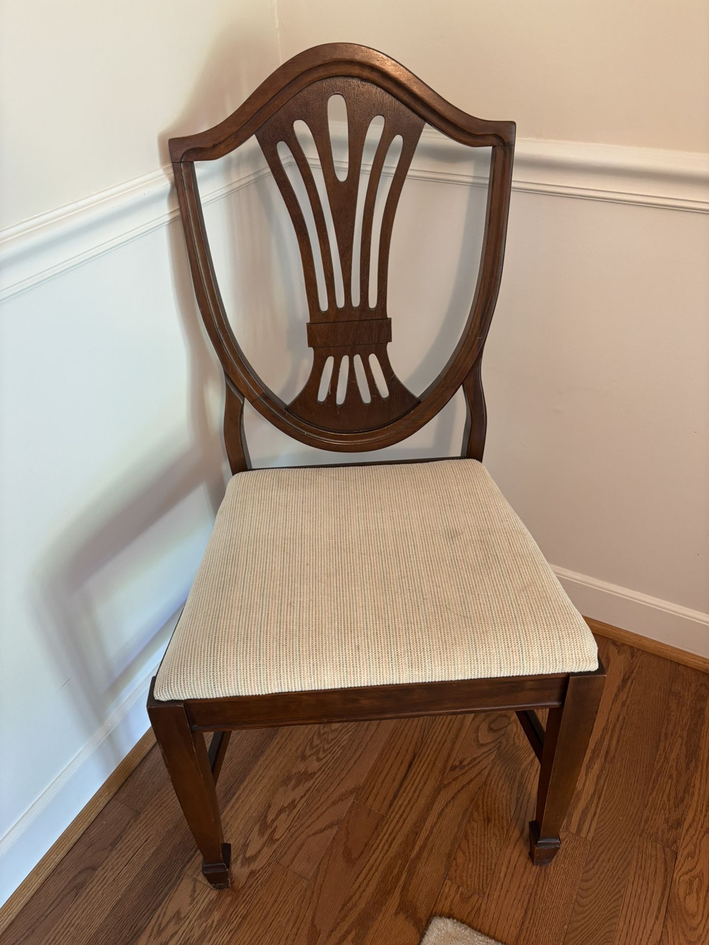 Mahogany Shield Back Dining Chairs