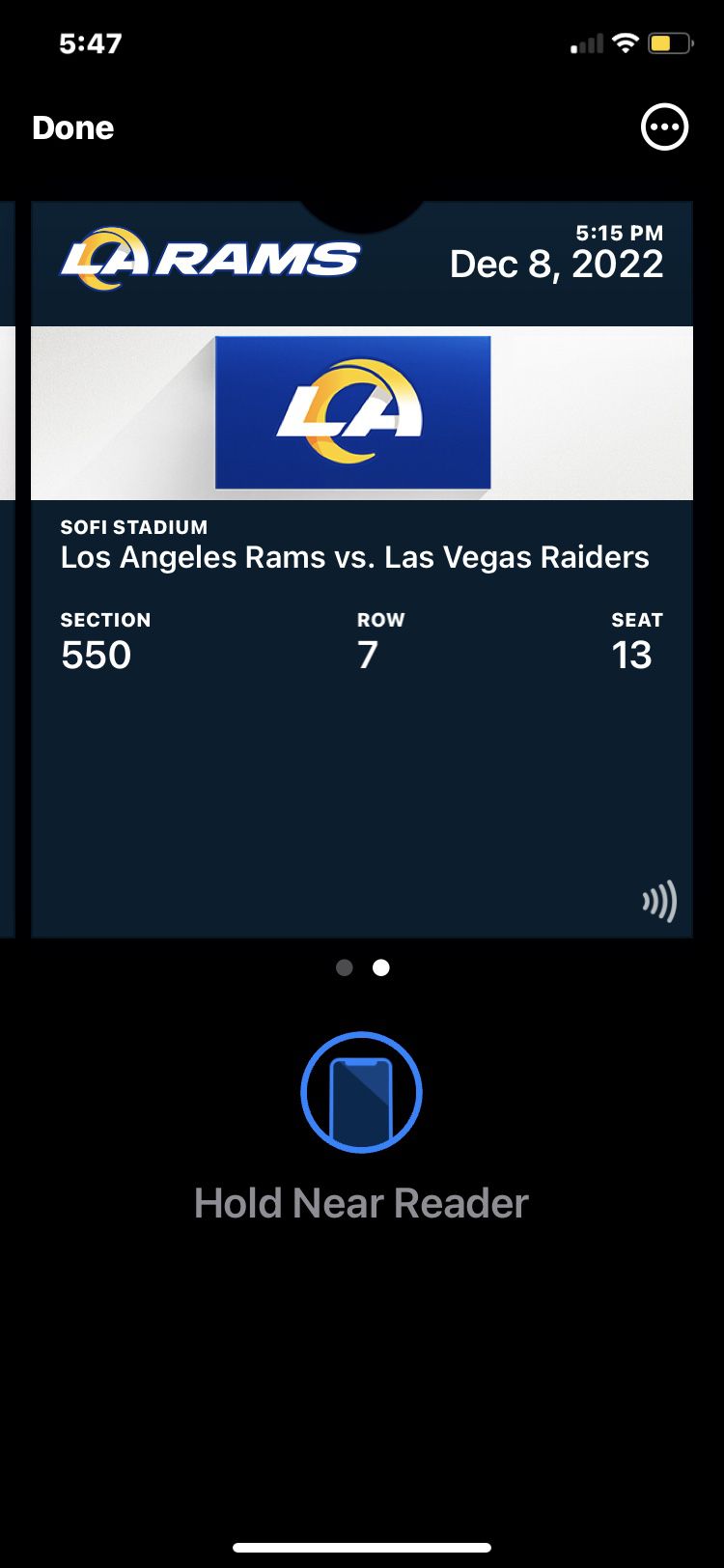 Raiders VS Rams 12/8