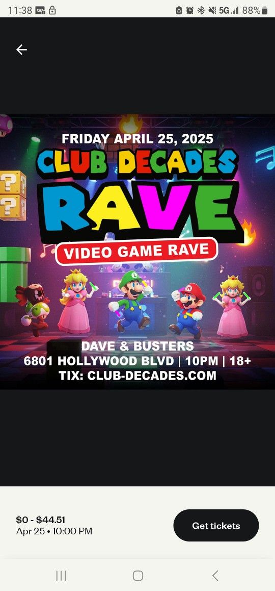 Club DECADES rave