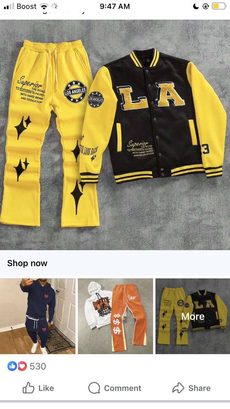 Large Longsleeve LA Variety Men’s 2 Set