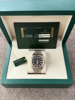 All original 2012 Rolex Preowned 36mm DateJust-W/Card