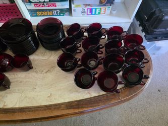 Red Depression Era Glassware