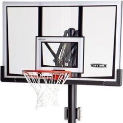 Lifetime Portable and Adjustable Basketball Hoop, 52" Backboard - $150 (Seattle)